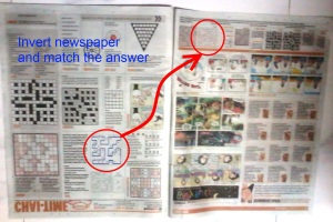 Invert newspaper